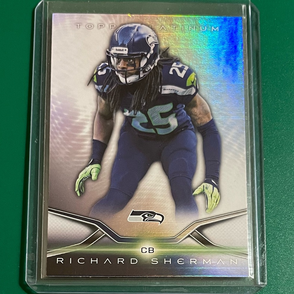 Richard Sherman #7 2014 Topps Platinum Football Trading Card